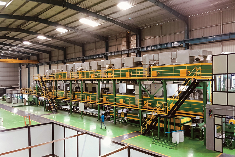 Aluminijska dvostruka obojena dvostruka proizvodna linija za pečenje